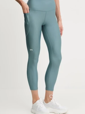 Under Armour legginsy treningowe HG Armour HiRise kolor zielony gładkie 1365335
