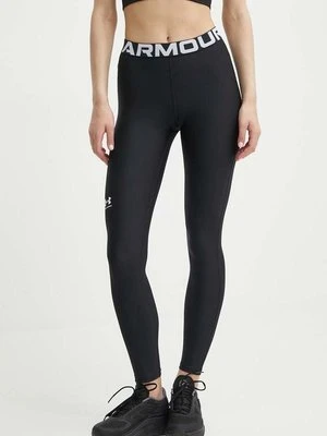 Under Armour legginsy treningowe HG Authentics kolor czarny z nadrukiem