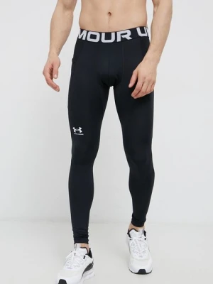 Under Armour legginsy treningowe kolor czarny gładkie 1366075