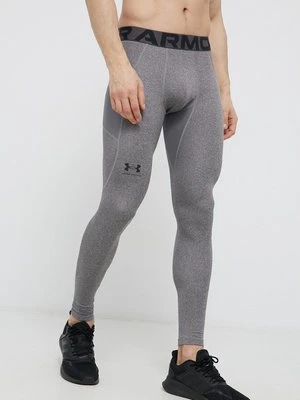 Under Armour legginsy treningowe kolor szary gładkie 1366075