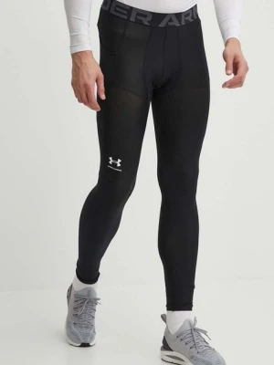 Under Armour legginsy treningowe męskie kolor czarny gładkie 1361586