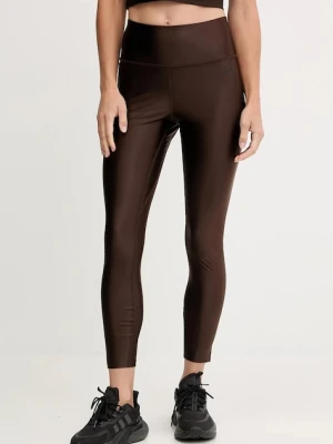 Under Armour legginsy treningowe Motion damskie kolor brązowy gładkie 6007094