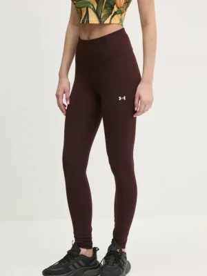 Under Armour legginsy treningowe Motion EMEA kolor brązowy gładkie 1388649