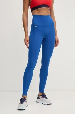 Under Armour legginsy treningowe Motion kolor granatowy gładkie