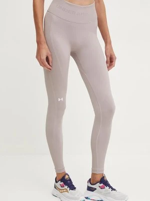 Under Armour legginsy treningowe Train kolor różowy gładkie