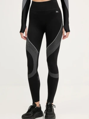 Under Armour legginsy treningowe Vanish Seamless damskie kolor czarny wzorzyste 6000646