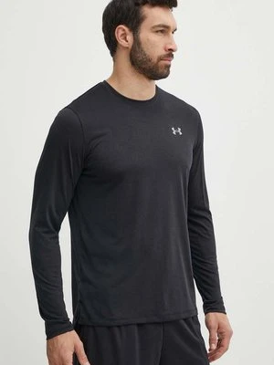 Under Armour longsleeve do biegania Streaker kolor czarny gładki