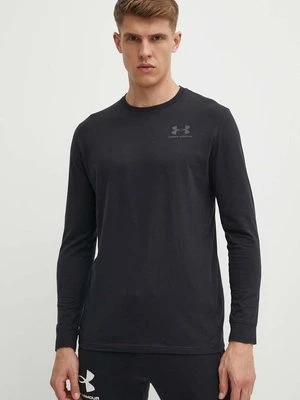 Under Armour longsleeve męski kolor czarny z nadrukiem 1329585