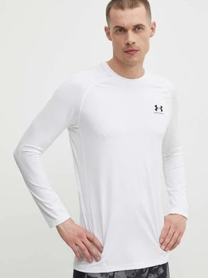 Under Armour longsleeve treningowy kolor biały gładki 1361506