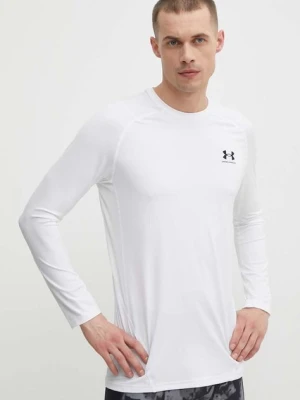 Under Armour longsleeve treningowy kolor biały gładki 1361506