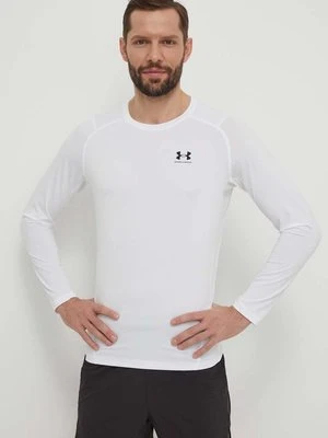 Under Armour longsleeve treningowy kolor biały gładki 1361524