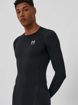 Under Armour longsleeve treningowy kolor czarny gładki 1361524