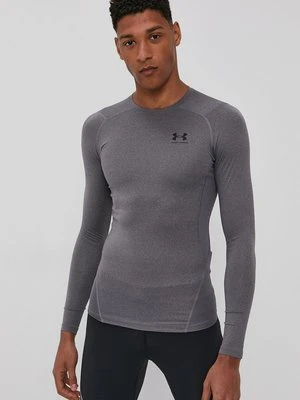 Under Armour longsleeve treningowy kolor szary gładki 1361524