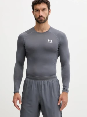 Under Armour longsleeve treningowy kolor szary gładki