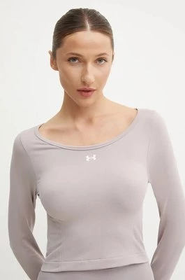 Under Armour longsleeve treningowy Train Seamless kolor fioletowy 1379150