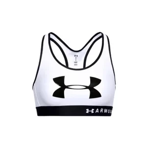 Under Armour Mid Keyhole Graphic Bra 1344333-100, Damskie, Białe, biustonosze sportowe, poliester, rozmiar: XS