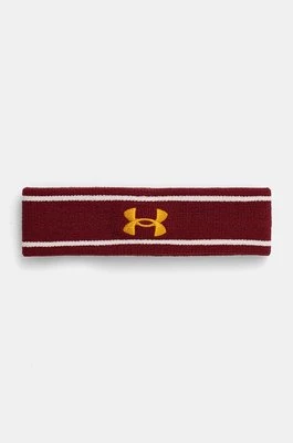 Under Armour opaska na głowę kolor bordowy 1373118