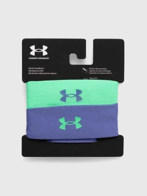 Under Armour opaski na głowę Mesh 2-pack kolor zielony