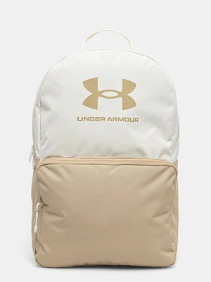 Under Armour plecak kolor beżowy duży z nadrukiem 1378415