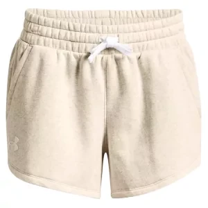 Under Armour Rival Fleece Short 1369858-783, Damskie, Beżowe, spodenki, bawełna, rozmiar: S