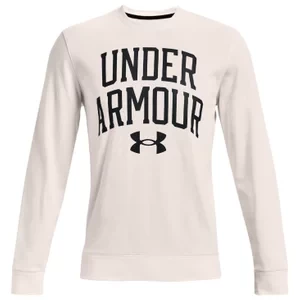 Under Armour Rival Terry Crew 1361561-112, Męskie, Białe, bluzy, bawełna, rozmiar: L