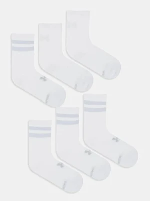 Under Armour skarpetki 6-pack kolor biały 1387058