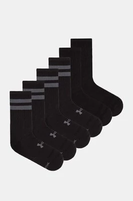 Under Armour skarpetki 6-pack kolor czarny 1387058