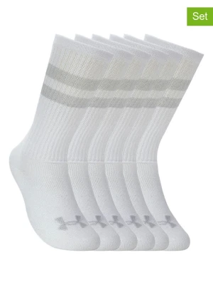 Under Armour Skarpety sportowe (6 par) "Essential" w kolorze biało-jasnoszarym rozmiar: XL