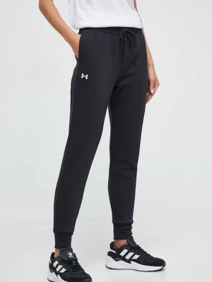 Under Armour spodnie dresowe damskie z bawełną Rival Fleece