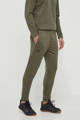 Under Armour spodnie dresowe Armour Fleece kolor zielony gładkie 1373362