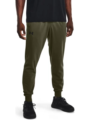 Under Armour Spodnie dresowe "Armour" w kolorze khaki rozmiar: M