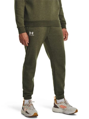 Under Armour Spodnie dresowe "Essential" w kolorze khaki rozmiar: M