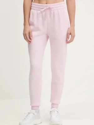 Under Armour spodnie dresowe kolor różowy gładkie 1379438