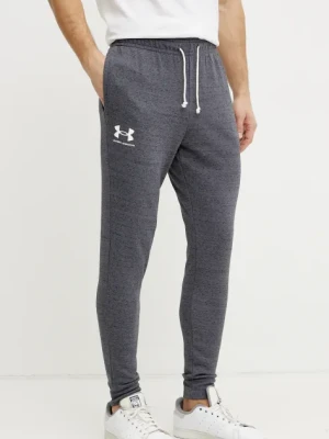 Under Armour spodnie dresowe kolor szary z nadrukiem