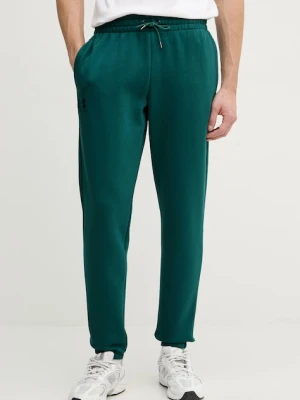Under Armour spodnie dresowe męskie z bawełną Essential Fleece zielony