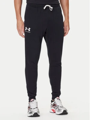 Under Armour Spodnie dresowe Ua Rival Terry Jogger 1380843-001 Czarny Fitted Fit