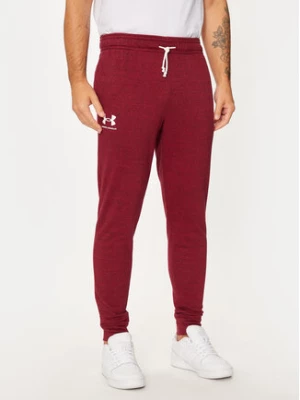 Under Armour Spodnie dresowe Ua Rival Terry Jogger 1380843 Czerwony Fitted Fit