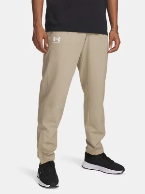 Under Armour Spodnie funkcyjne "Rival" w kolorze beżowym rozmiar: S