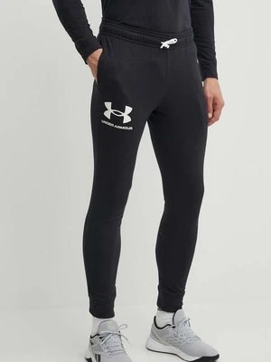 Under Armour spodnie męskie kolor czarny gładkie 1361642-001