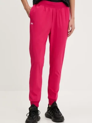 Under Armour spodnie treningowe ArmourSport kolor różowy high waist