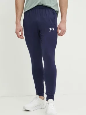 Under Armour spodnie treningowe Challenger kolor granatowy gładkie 1379587