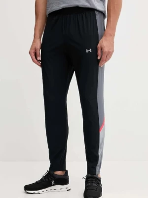 Under Armour spodnie treningowe Velociti Storm męskie kolor czarny z nadrukiem 6005899
