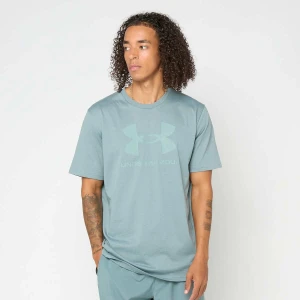 Under Armour Sportstyle Logo Update Short Sleeve mężczyźni T-Shirty i Polo turkusowy rozmiar Odzież