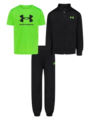 Under Armour Strój sportowy w kolorze zielono-czarnym rozmiar: 116-122
