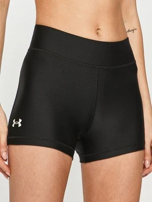 Under Armour szorty damskie kolor czarny gładkie high waist