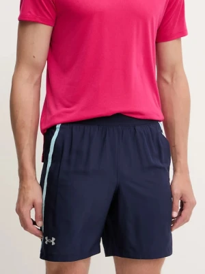 Under Armour szorty do biegania Launch kolor granatowy