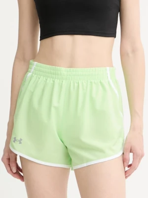 Under Armour szorty sportowe damskie Fly By zielony