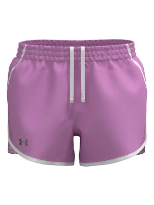 Under Armour Szorty sportowe "Fly By 3" w kolorze fioletowym rozmiar: L