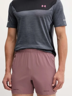 Under Armour szorty sportowe Project Rock męskie kolor brązowy 6007178