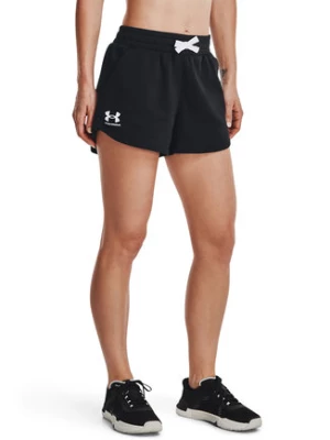 Under Armour Szorty sportowe Rival Fleece Short 1376257 Czarny Regular Fit